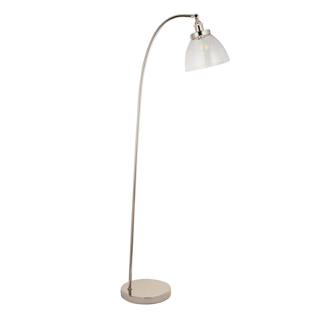 Mourne Floor Lamp Bright Nickel