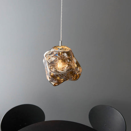 Rock Pendant Ceiling Light Metallic Chrome - Comet Lighting