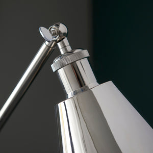Glomma Floor Lamp Bright Nickel - Comet Lighting