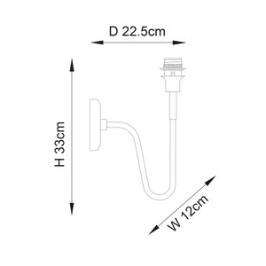 Rouen 1lt Wall - Comet Lighting