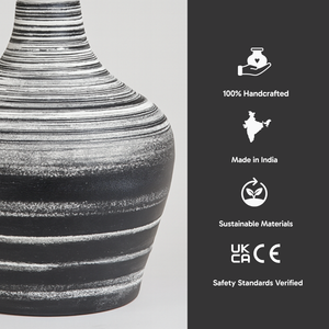 AARTIN EDEN TABLE LAMP IN CERAMIC WITH  OMBRE EFFECT (BASE ONLY)