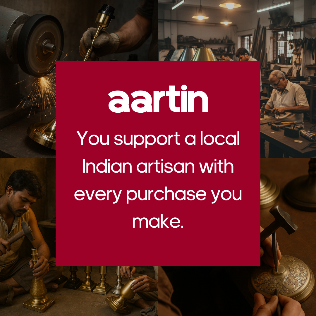 AARTIN TRIPOD FLOOR LAMP IN ANTIQUE BRASS (BASE ONLY)