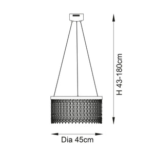 Liliana LED Pendant Ceiling Light - Comet Lighting