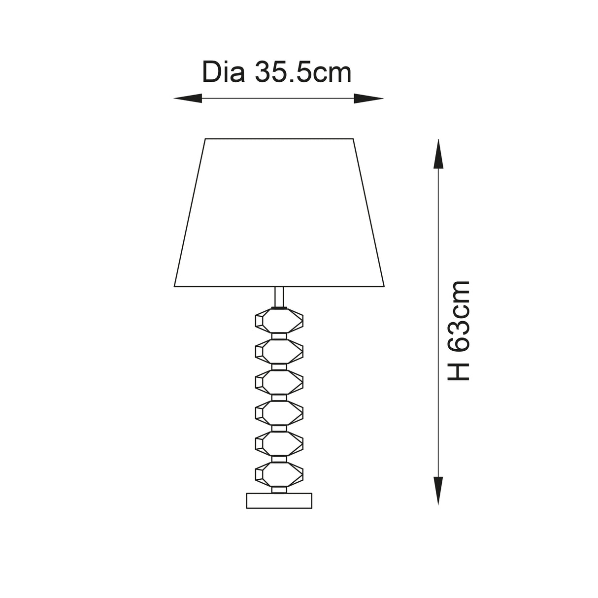 Annabelle Table Lamp & Cici 14 inch Grey Shade - Comet Lighting