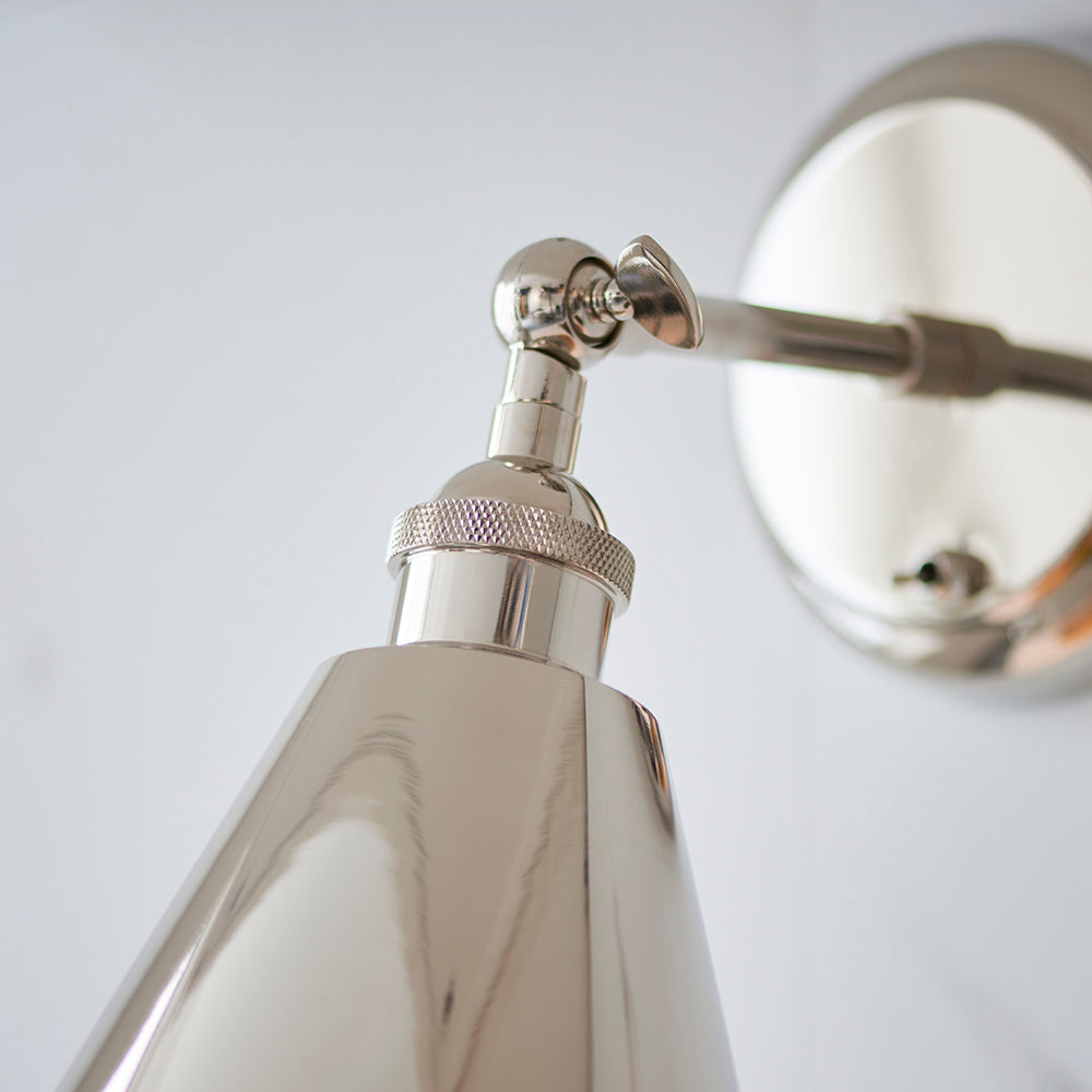 Glomma Wall Light Bright Nickel