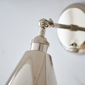 Glomma Wall Light Bright Nickel