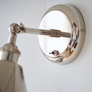 Glomma Wall Light Bright Nickel