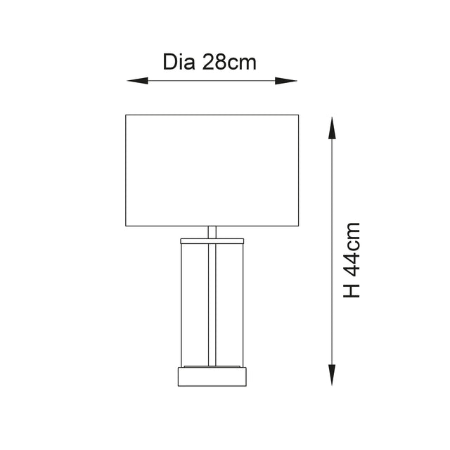 Lessina Small Touch Table Lamp Satin Brass