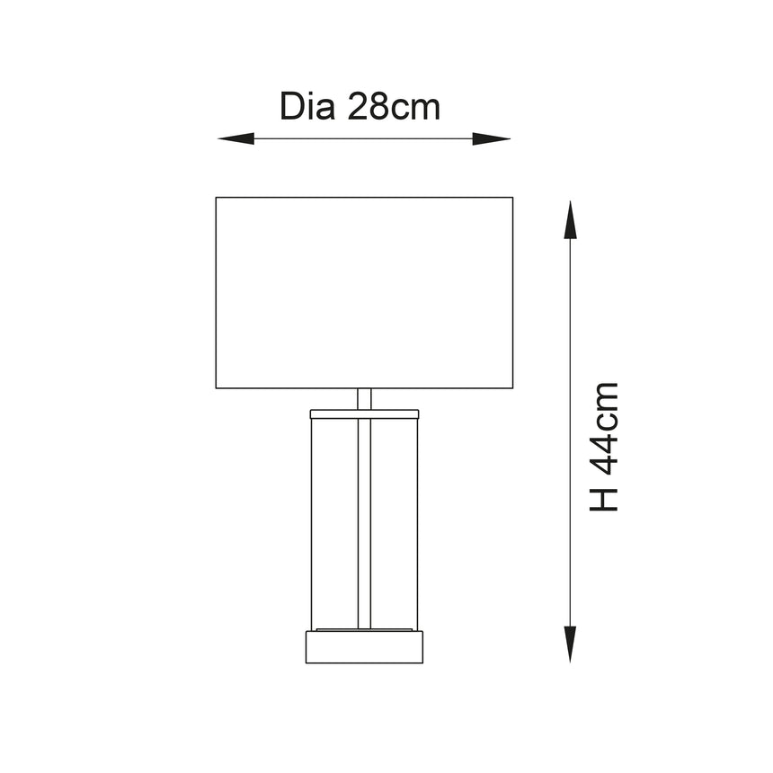 Lessina Small Touch Table Lamp Satin Brass