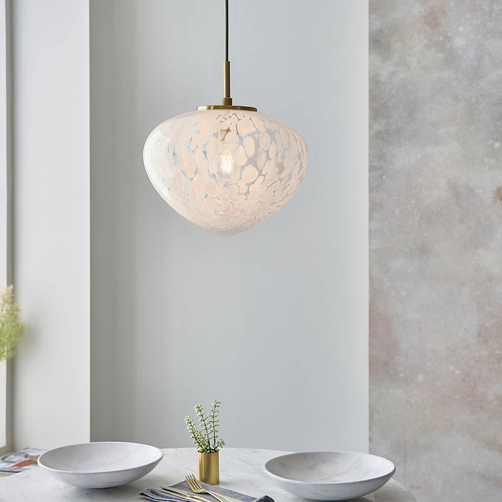 Ganges Pendant Ceiling Light Satin Brass