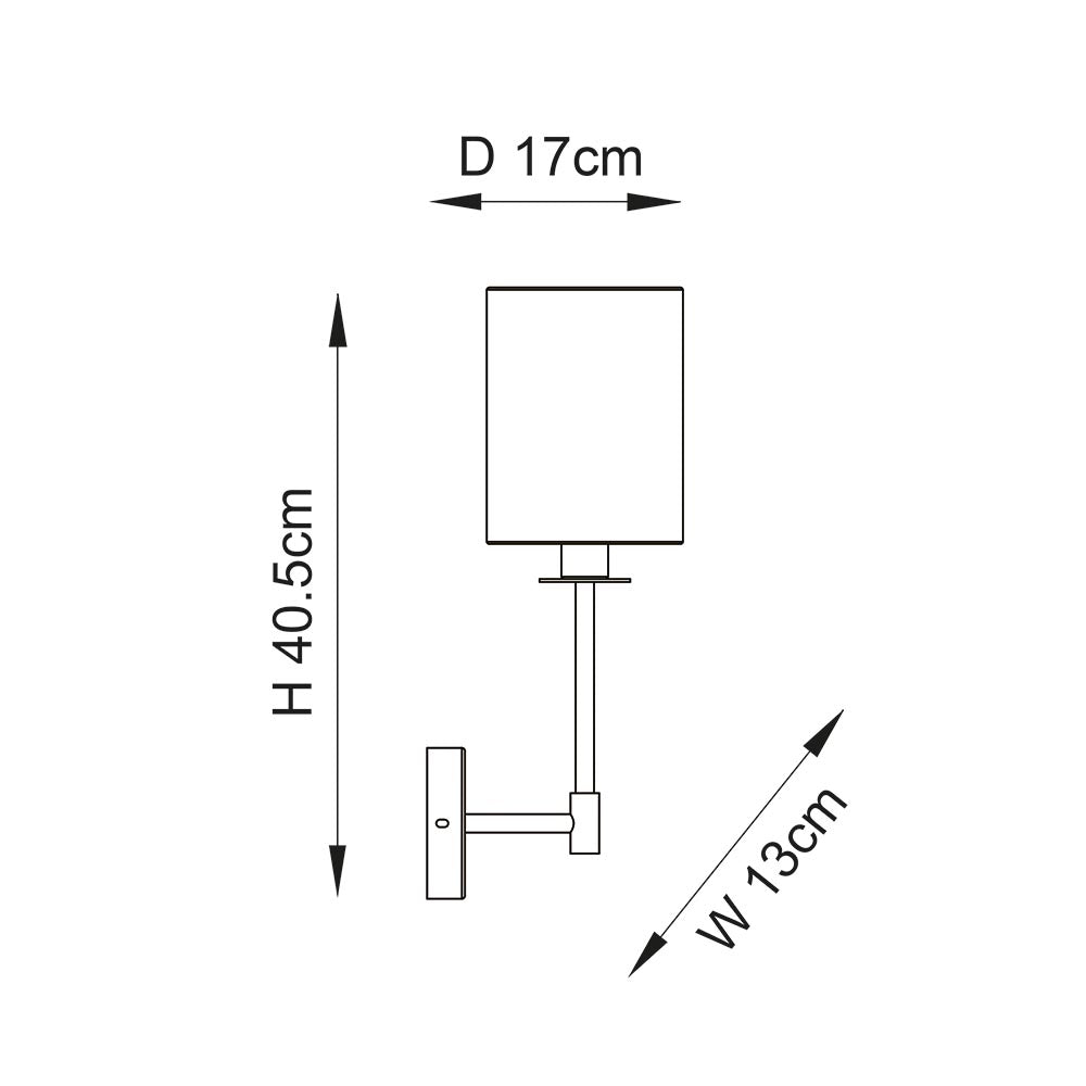 Gila Wall Light Satin Brass