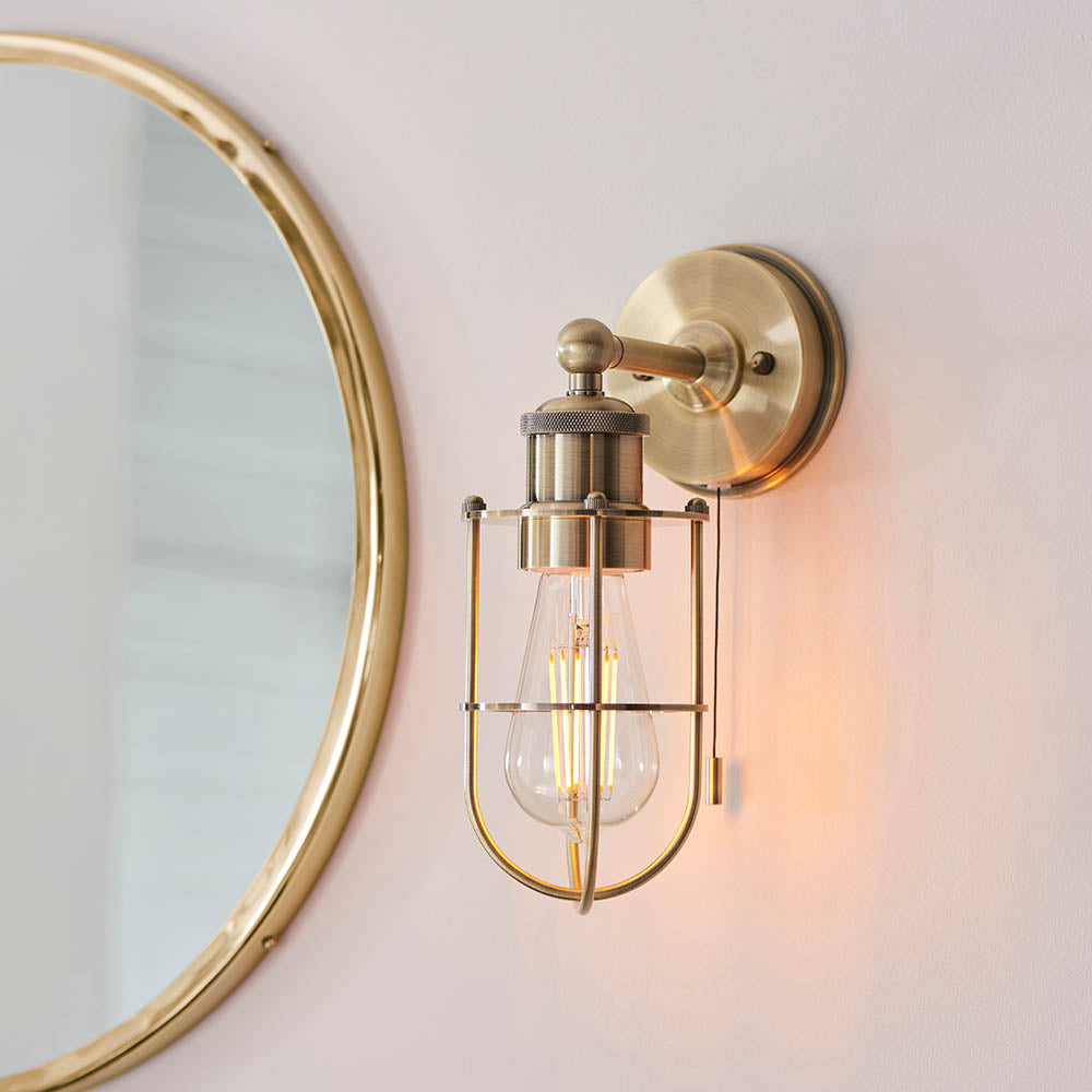 Indre Wall Light Antique Brass