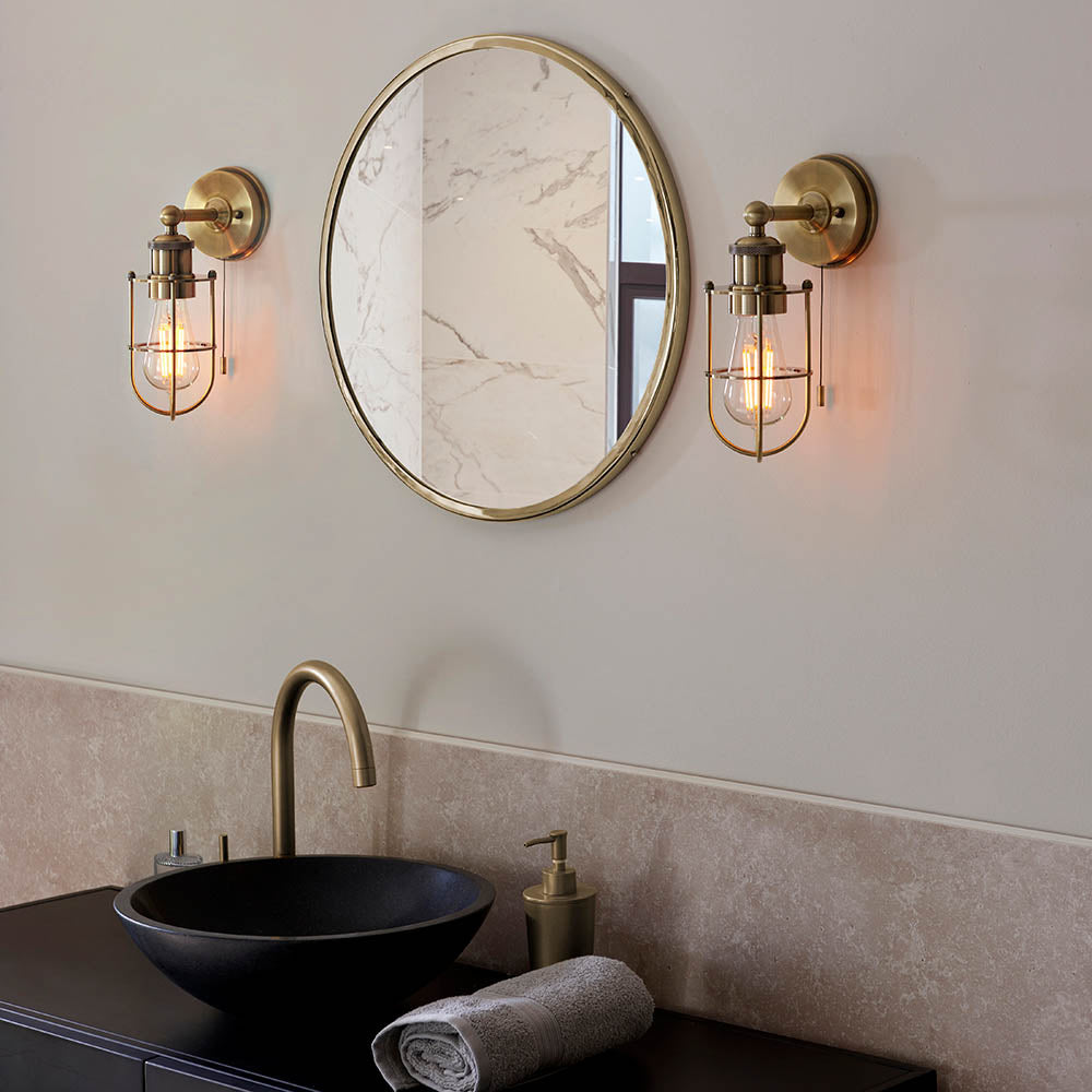 Indre Wall Light Antique Brass