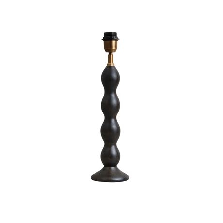 AARTIN Ripple Wood Table Lamp - Dark Wood Finish ( Base Only )