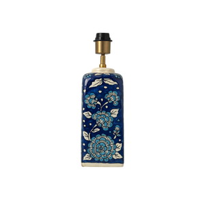 AARTIN Maple Ceramic Table Lamp - Blue & White ( Base Only )