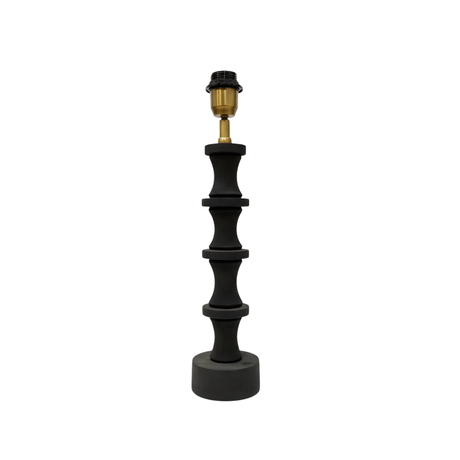 AARTIN Nova Wood Table Lamp - Matte Black Wood Finish ( Base Only )