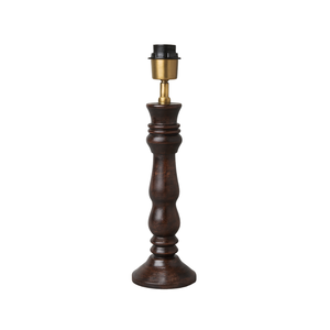 AARTIN Orla Wood Table Lamp - Dark Wood Finish ( Base Only )