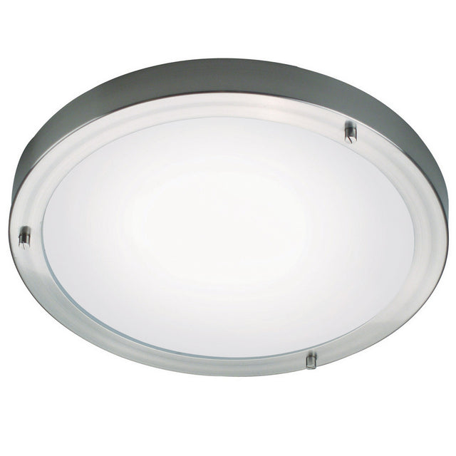 Ancona Maxi E27 | Ceiling light | Brushed steel - Comet Lighting