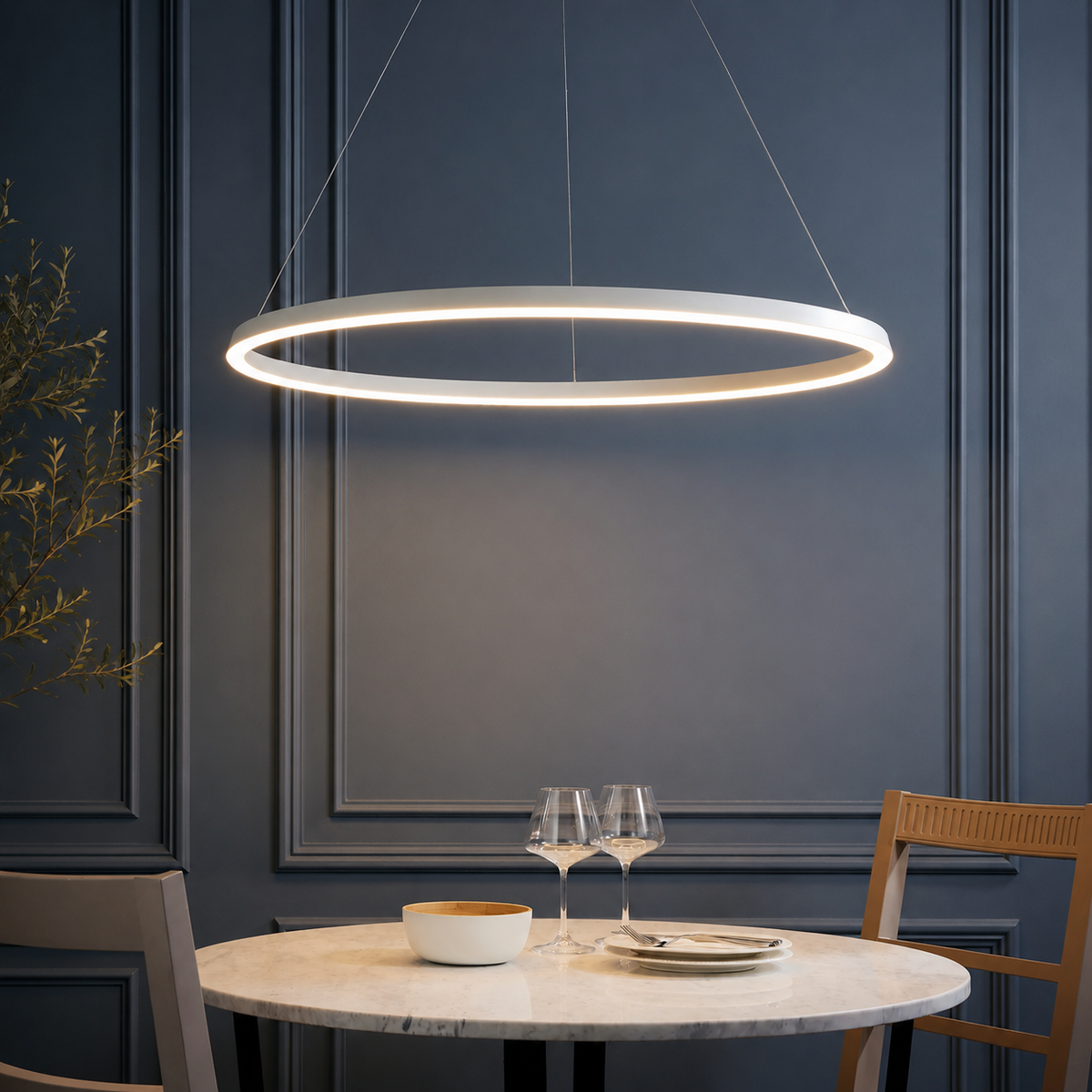 Staten Pendant Ceiling Light White