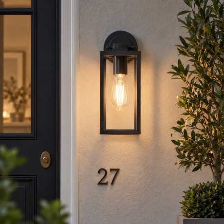 Hamden Outdoor Wall Light Black