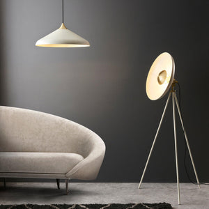 Battle Pendant Ceiling Light Brushed Brass