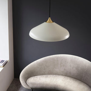 Battle Pendant Ceiling Light Brushed Brass