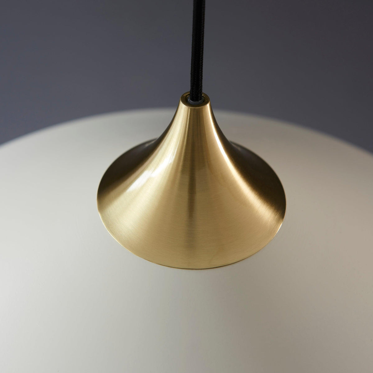 Battle Pendant Ceiling Light Brushed Brass