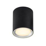 Fallon Long | Surface downlight | Black/Steel - Comet Lighting