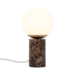 Lilly Marble | Table lamp | Brown - Comet Lighting