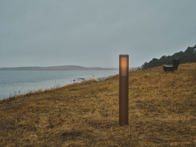 Aludra 95 | Garden light | Seaside brown metallic - Comet Lighting