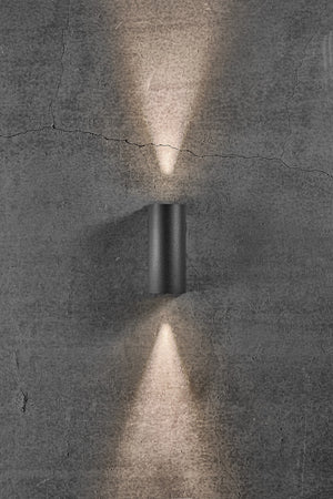 Asbol Round | Wall light | Black - Comet Lighting