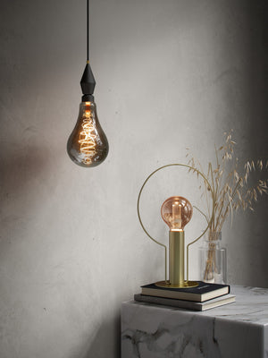 Deco E27 | PS160 Spiral | Dim | 1800 Kelvin | 200 Lumen | Light Bulb | Smoked - Comet Lighting