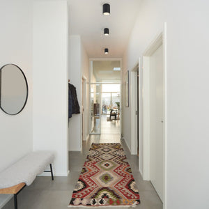 Fallon Long | Surface downlight | Black/Steel - Comet Lighting