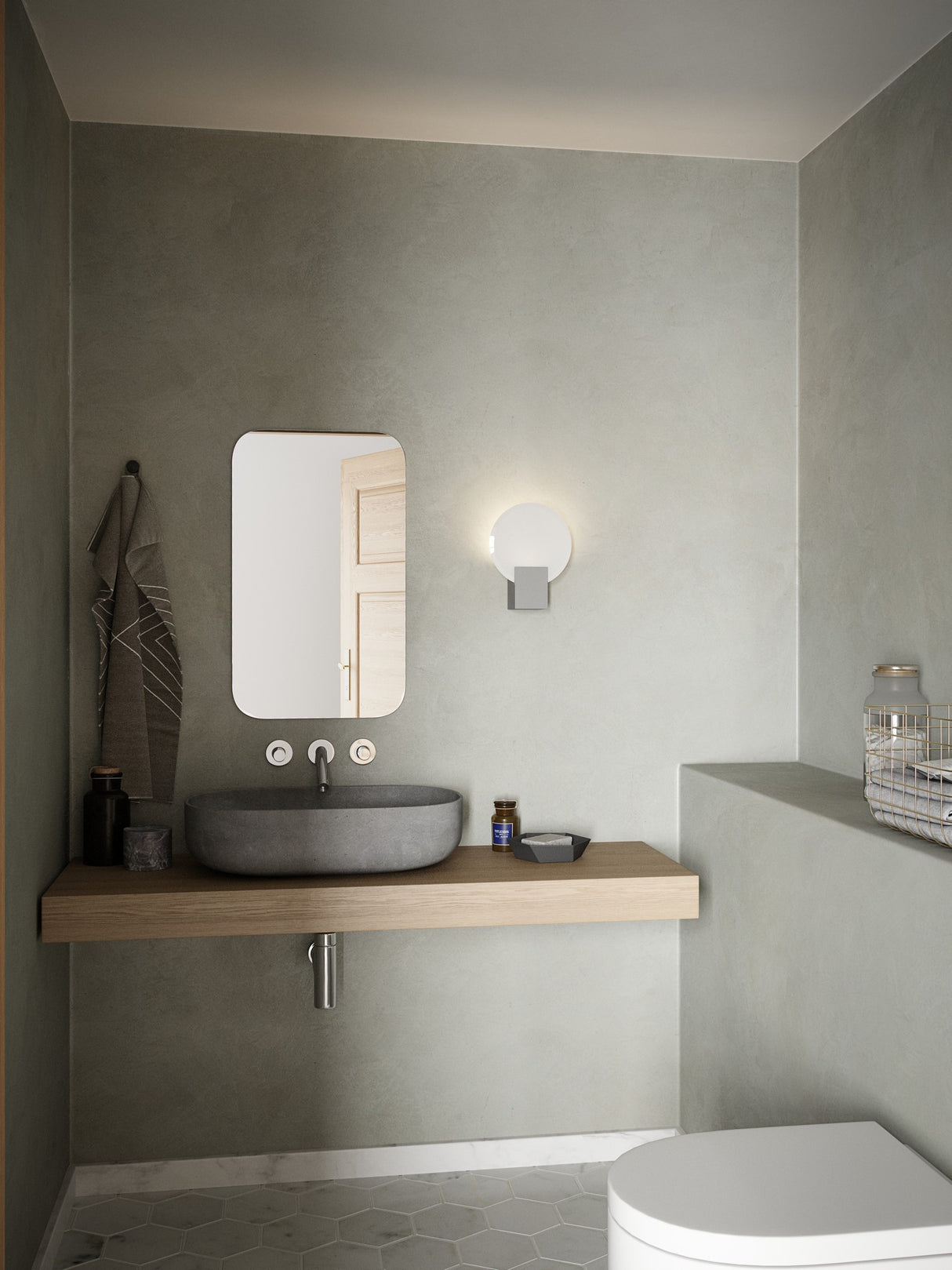 Hester | Wall light | White - Comet Lighting