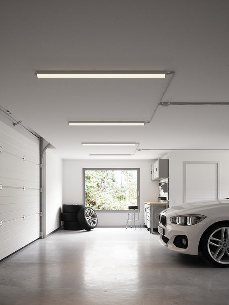 Westport 120 Singel | Batten Light Fitting | Grey - Comet Lighting