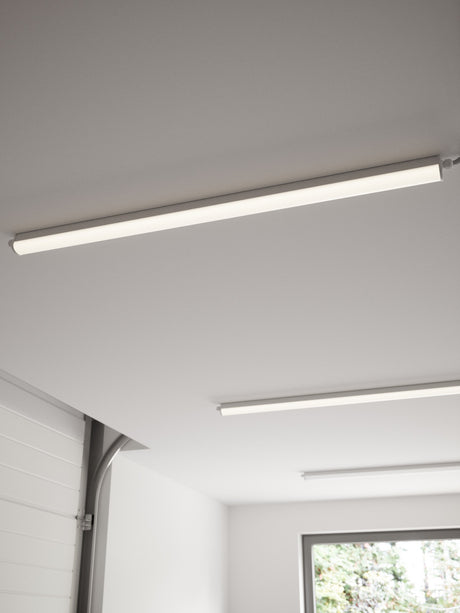 Westport 120 Singel | Batten Light Fitting | Grey - Comet Lighting