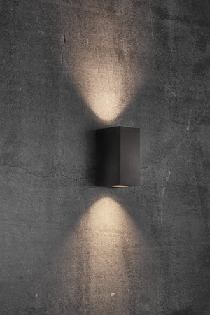 Nordlux Canto Maxi Kubi 2 Outdoor Wall Light Black - Comet Lighting