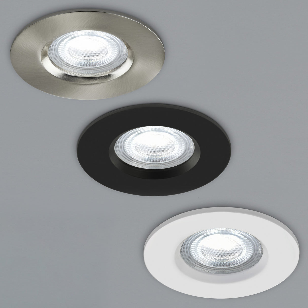 Don Smart | Colour | Downlight | Brushed Nickel - Comet Lighting