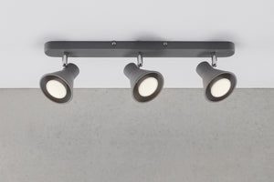 Eik 3 | Spot Light | Grey - Comet Lighting