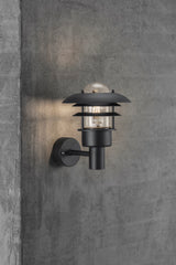Nordlux LÃ¸nstrup 32 Outdoor Wall Light Black - Comet Lighting