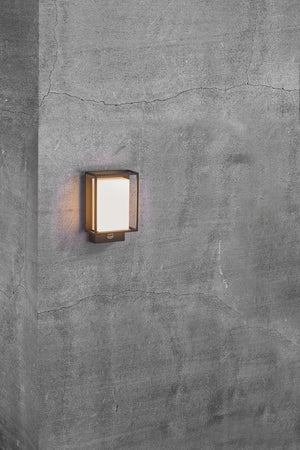 Nordlux Nestor Outdoor Wall Light Black with Sensor - Comet Lighting