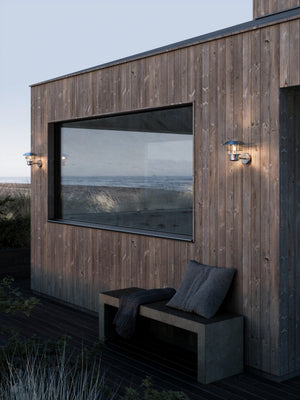 Nordlux Vejers Outdoor Wall Light Up Galvanized - Comet Lighting