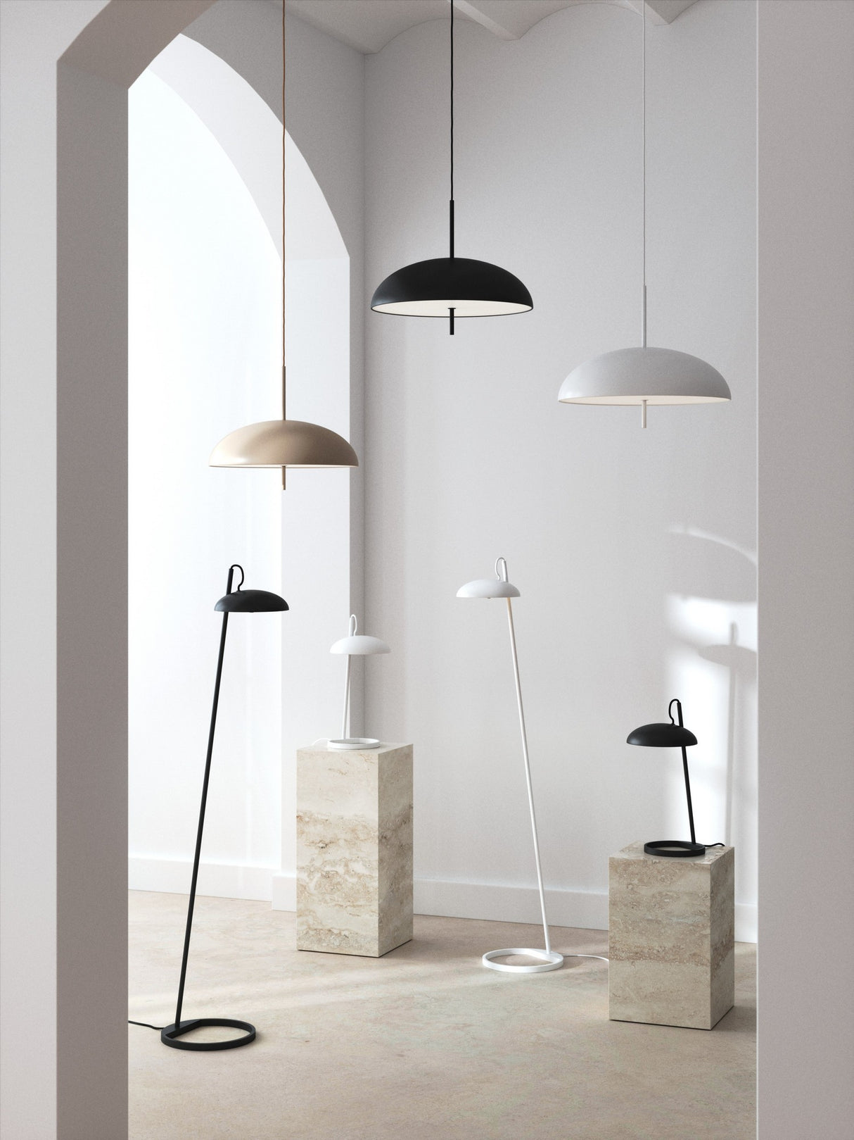 DftP Versale Pendant Black - Comet Lighting