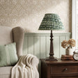 Green & White Ikat  lampshade