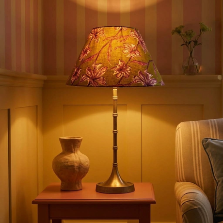 Pixie Metal Table Lamp with Honey Petals Lampshade