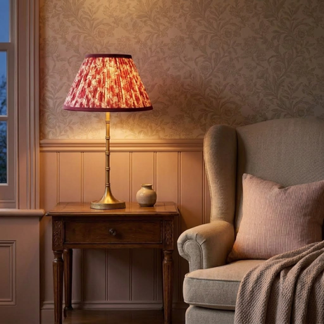 Pixie Table Lamp and Crimson Bloom Lampshade