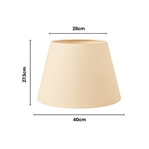 AARTIN Lily Metal Floor Lamp With Natural Linen Lampshade