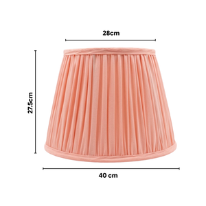 AARTIN Alpha Metal Floor Lamp With Light Pink Silk Lampshade
