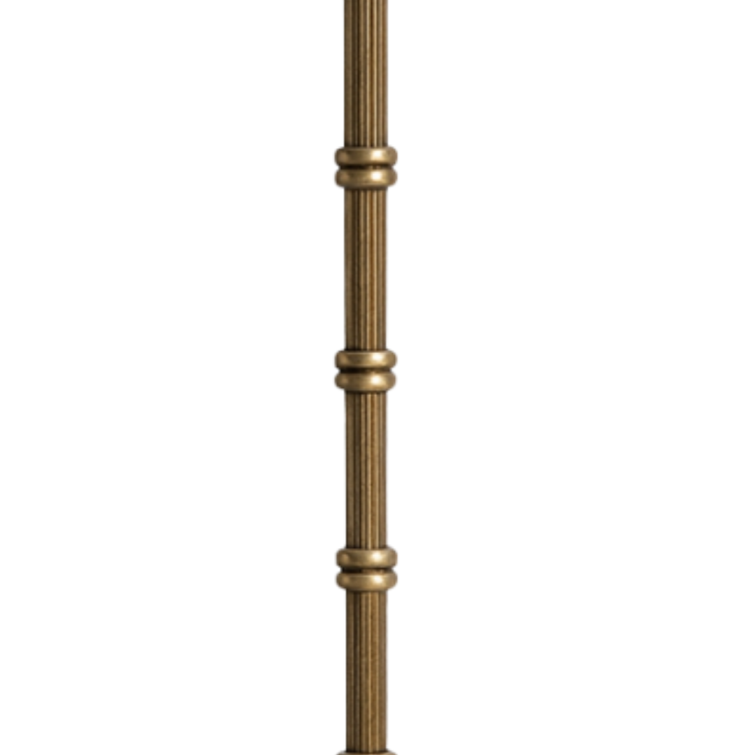 AARTIN Pixie Metal Floor Lamp With Mint Blossom Lampshade