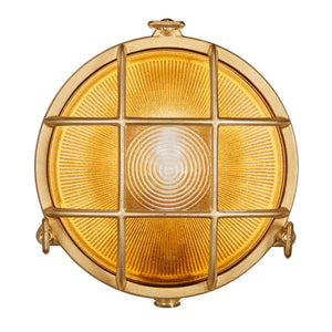 Nordlux Polperro Outdoor Wall Light Brass - Comet Lighting
